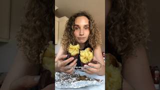 STOP MICROWAVING YOUR POTATOES 🙅‍♀️🍠 healthyrecipes foodasmr [upl. by Jeuz335]