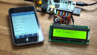 piCorePlayer LCD  Raspberry Pi Squeezebox player [upl. by Eilac]