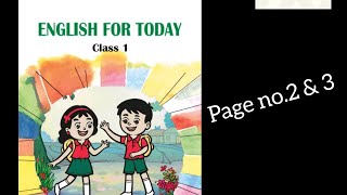 class 1English for today English textbookpage 2 amp 3reading [upl. by Ratep994]