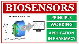 BIOSENSORS  BIOTECHNOLOGY  PRINCIPLE  WORKING  EXAMPLES  APPLICATION IN PHARMACY [upl. by Seel]