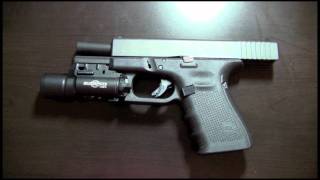 Surefire X300 for Glock 19 Gen 4 Initial Impression [upl. by Nessej]