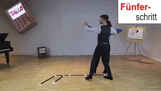 Tango Tutorial 2  Fünferschritt Erklärung  OnDance [upl. by Bailey]