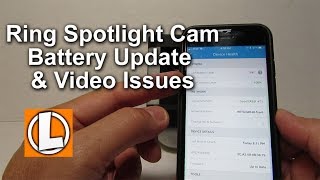 Ring Spotlight Cam Battery Update and Freezing  Choppy Video Issues [upl. by Tiphany405]