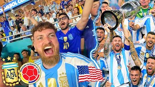 Argentinien vs Kolumbien  FINALE Stadionvlog 🇦🇷  MESSI GEWINNT COPA AMÉRICA 🐐😭  ViscaBarca [upl. by Talanta]