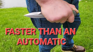 FASTEST DEPLOYING POCKET KNIFE FASTER THAN AN AUTOMATIC [upl. by Ennahgiel]