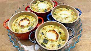 Flan de courgettes au fromage de chèvre – Recette légère et facile [upl. by Rodnas951]