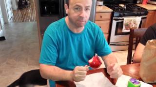 How to properly eat a candy apple video [upl. by Elocal]