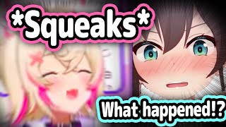 Matsuri Hears Mococos Squeak Laugh For The First Time And Cant Resist Her Cuteness【Hololive】 [upl. by Tacita]