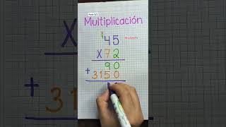 Multiplicación youtubeshorts matematicas eduacion shortvideo aprendizaje educarte shorts [upl. by Eseyt]