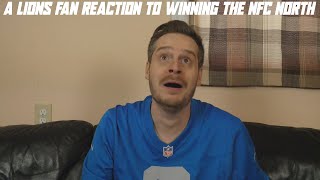 A Lions Fan Reaction to Winning the NFC North [upl. by Salohcin]