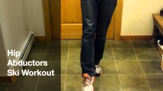 Procrastinators Ski Workout Hip Abductors Demo [upl. by Tonye]