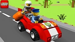 Phim hoạt hình 3D xe ô tô cảnh sát đuổi bắt cướp ll Lego Police Car Cartoon about Lego [upl. by Aidnic]