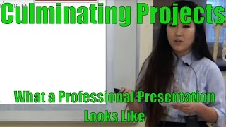 What a Professional Culminating Project Looks Like [upl. by Simson666]