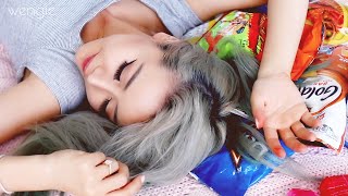 Australian Chinese Tries American Snacks ♥ 13 Snacks in 5 Minutes ♥ Wengie [upl. by Anawad]