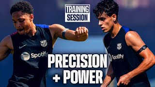 RONDOS 5 A SIDE amp FINSHING DRILLS 💪  FC Barcelona Training 🔵🔴 [upl. by Garrek]