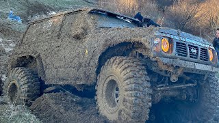 OFF ROAD  M57 SWAP FROM HELL  Patrol M57 BiTurbo  HARD OFF ROAD  Romania [upl. by Asilram]