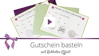 DIY Gutschein basteln als Rubbellos  DANATO [upl. by Burchett]