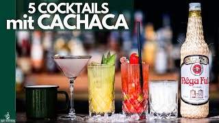 5 Cocktails mit CACHACA 🇧🇷 Schnell  Einfach [upl. by Ennovehs867]