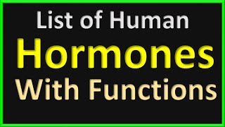 List of Human Peptide Hormones With Functions [upl. by Simonne]