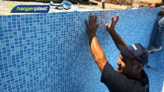 Installation of Agam swimming pool liners [upl. by Dolli]