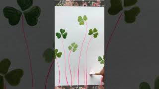 Clover Leaf Painting art painting [upl. by Aisile]