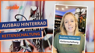 Anleitung Ausbau Hinterrad bei einer Kettenschaltung  nanobikede [upl. by Jaynell]