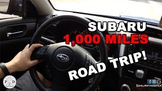 LA to Sacramento Road Trip 1000 Miles  2011 Subaru WRX [upl. by Lukasz]