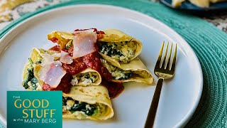 Cannelloni di Crespelle Ricotta e Spinaci con Besciamella all’olio 🍝 [upl. by Yseulte]