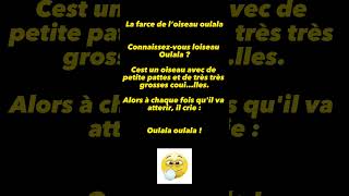 Blague du jour 05 l’oiseau oulala [upl. by Neffets]