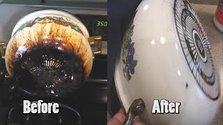 How To Remove Pots and Pans Stubborn Grease Stains 1 [upl. by Dusa]