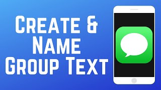 How to Create and Name a Group Text on iPhone in 2024 [upl. by Hahcim]