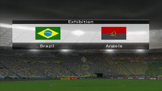 W S Winning Eleven 10 Original Season 2006 BRAZIL vs ANGOLA playstation4 gameplay we10 [upl. by Rene]