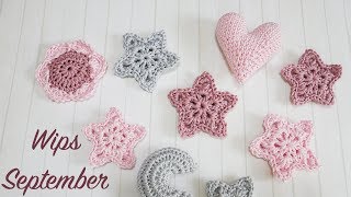 Blossom Crochet Sept WIPS  Sweet Baby Mobile [upl. by Lon]