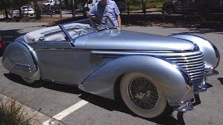 1937 Delahaye 145 Franay Cabriolet Grand Prix Racer Turned Roadster  Pebble Beach Week [upl. by Buckley]