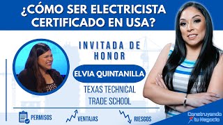 ¿CÓMO SER ELECTRICISTA CERTIFICADO EN USA  CONSTRUYENDO TU NEGOCIO TV [upl. by Annayk393]