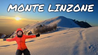 MONTE LINZONE • Sentiero da Roncola con la neve [upl. by Yddet]