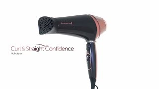 Remington Curl amp Straight Confidence Hårfön D5706  How to video [upl. by Ainimre]