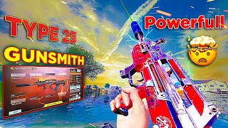 NO RECOIL in ANY RANGE  FAST KILLING  BEST TYPE 25 GUNSMITH CODM BR  CODM BR GAMEPLAY [upl. by Zamora]