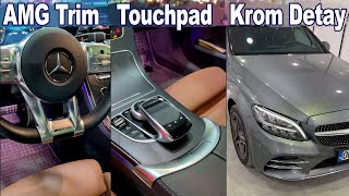 C200 4Matic TouchPad RetroFit  AMG Direksiyon Trim  Kablosuz CarPlay  Krom Detaylar [upl. by Anilev]