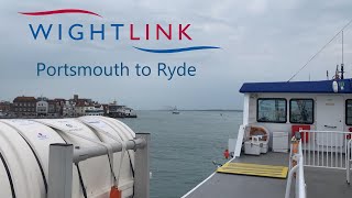 Wightlink  Wight Ryder 1 Catamaran  Portsmouth to Ryde [upl. by Lustig21]