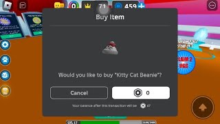 Getting Kitty Cat Beanie Free limited UGC in Roblox 45 [upl. by Moynahan417]