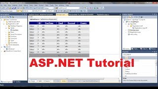 ASPNET Tutorial 3 How to Create a Login website  Creating Database For website [upl. by Junina]