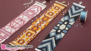 How to Make the Loom Bracelet Kits by Beadaholique [upl. by Ramej]