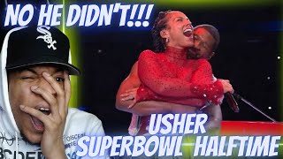 I CANT STAND HIS PICKLE HEAD  USHER  SUPERBOWL HALFTIME SHOW  REACTION [upl. by Brothers]