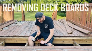 DIY Removal of Deck Boards  Is this the best process [upl. by Selinski]