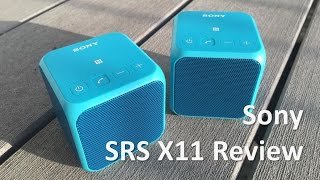 Sony SRSX11 Portable Bluetooth Speaker Review amp Sound Test 4K [upl. by Gem]