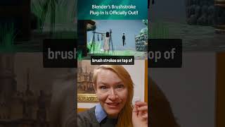 New Blender Brushstrokes PlugIn blender animation [upl. by Ainollopa]