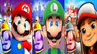 Subway Surfers Istanbul 2024 Festive Jake vs Super Mario vs Luigi Subway Run Gameplay HD [upl. by Ymmor]