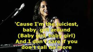 Alicia Keys  quotJuiciest or I Dont Carequot with Lyrics Unreleased [upl. by Aihtebat]