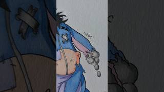 Drawing Eeyore HALLOWEEN Edition with Ohuhu Markers art artoftheday halloween shorts [upl. by Soane]